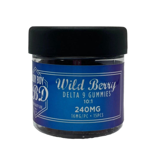 CBD Gummies, 16mg Delta 9, Wild Berry 15 pcs (Utah Registered)
